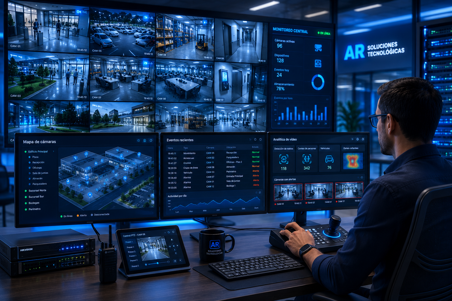 Servicios de seguridad electrónica y videovigilancia
