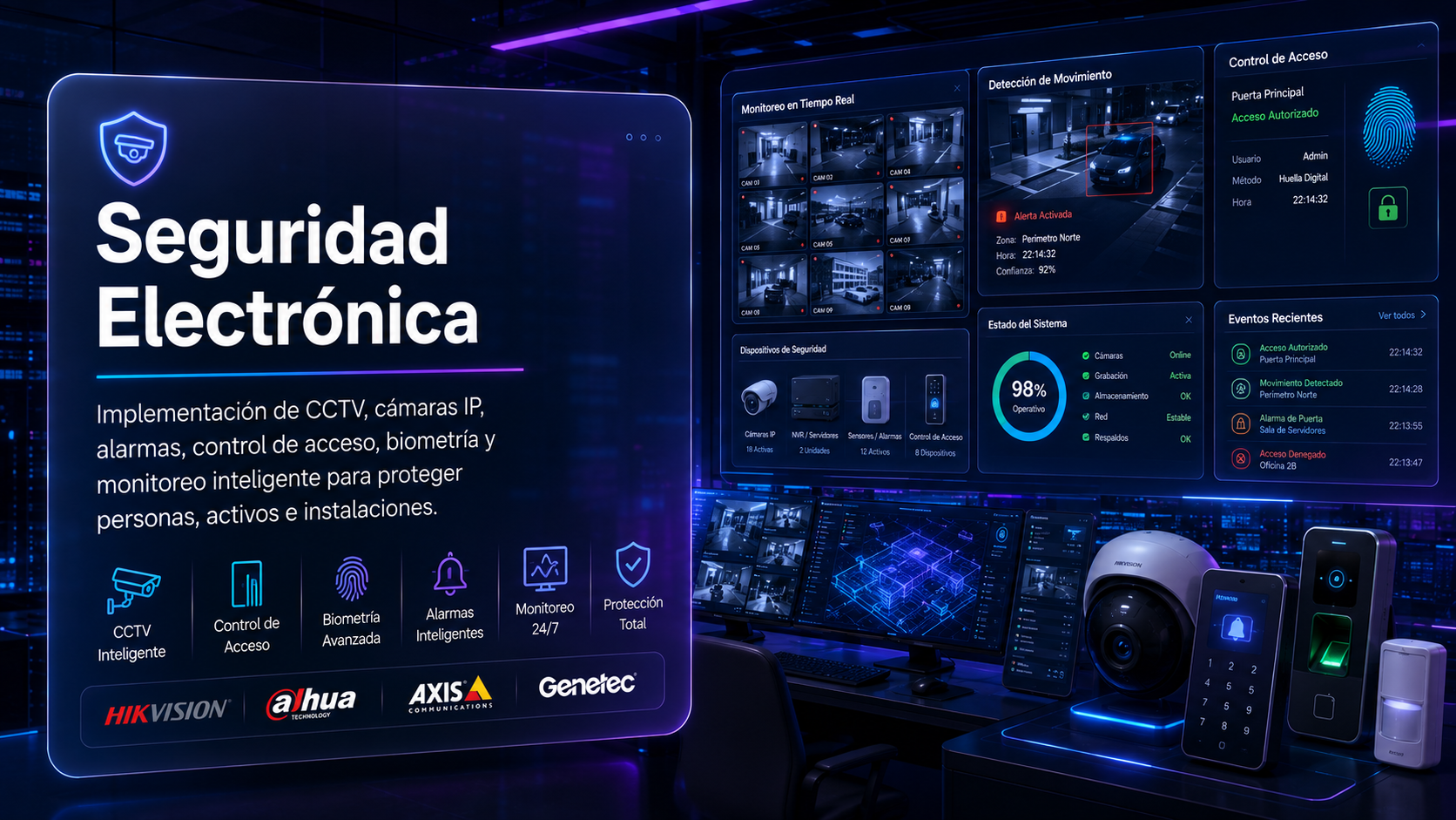 Servicios de seguridad electrónica empresarial